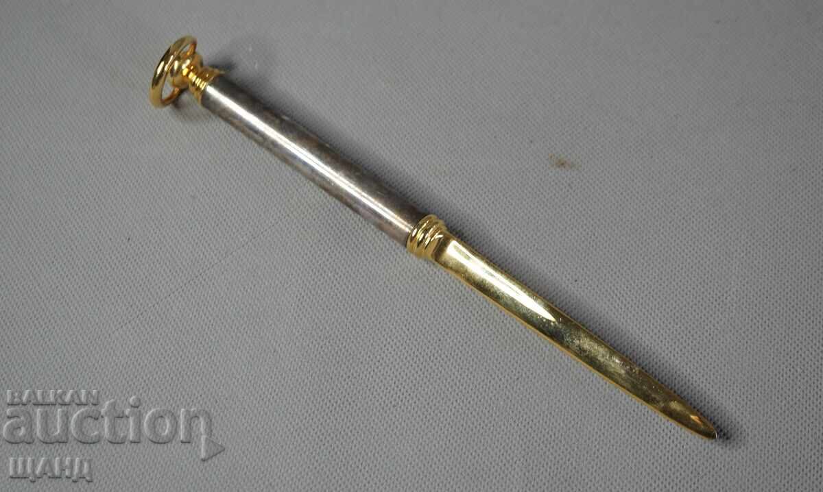 Old paper letter knife with silver-plated handle with price € 1.45 | 2.84 BGN