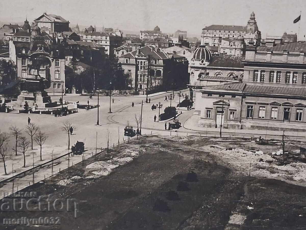 Снимка пощенска картичка София 1932г Общ изглед - 7