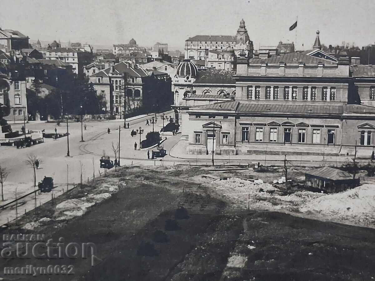 Снимка пощенска картичка София 1932г Общ изглед