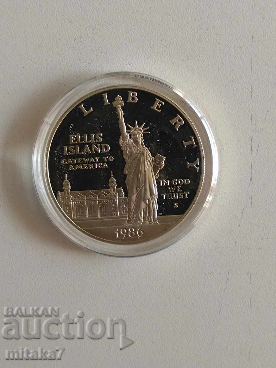 1 долар 1986 година, САЩ с цена € 72.00 | 140.82 лв.