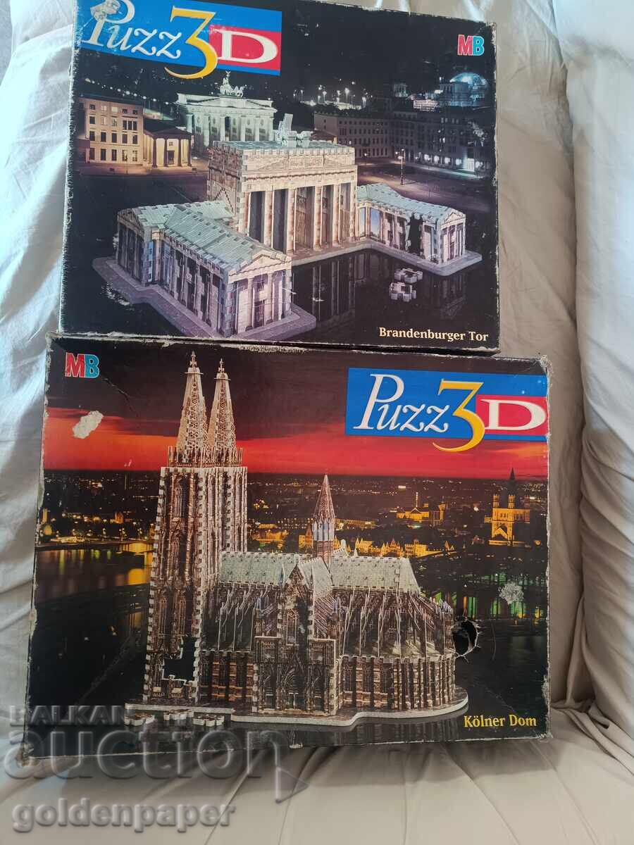 Două puzzle-uri 3D Două puzzle-uri 3D
