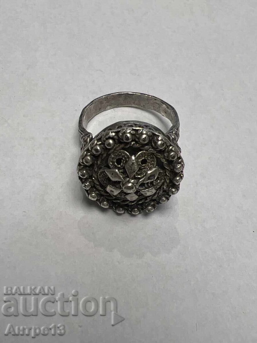 Silver women's Revival period ring