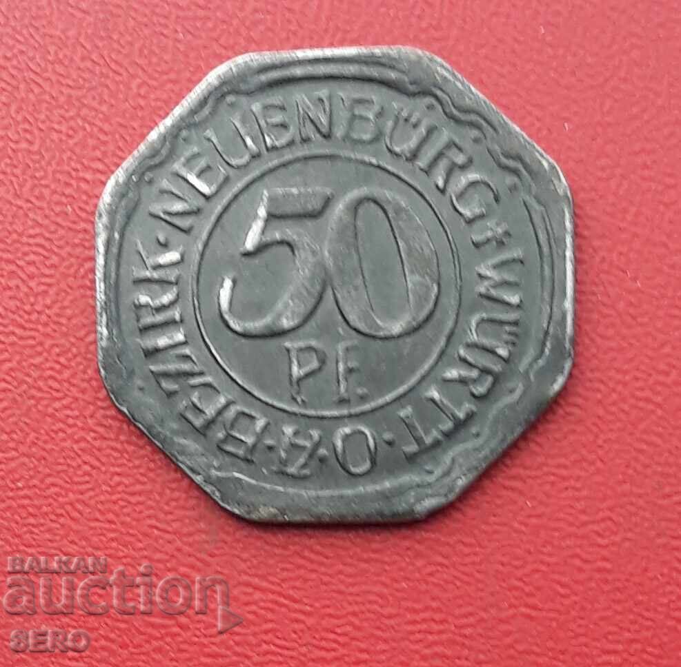Germania-Baden-Württemberg-Neuenburg am Rhein-50 pfennigi 1918