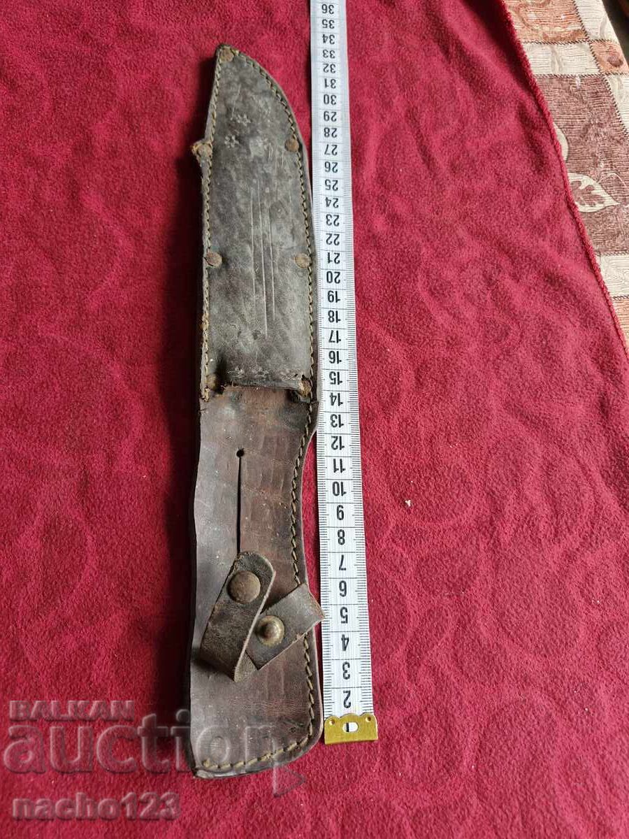 Δερμάτινη θήκη για μαχαίρι από φυσικό δέρμα