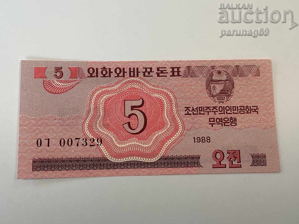 Coreea de Nord 5 chon 1988 UNC