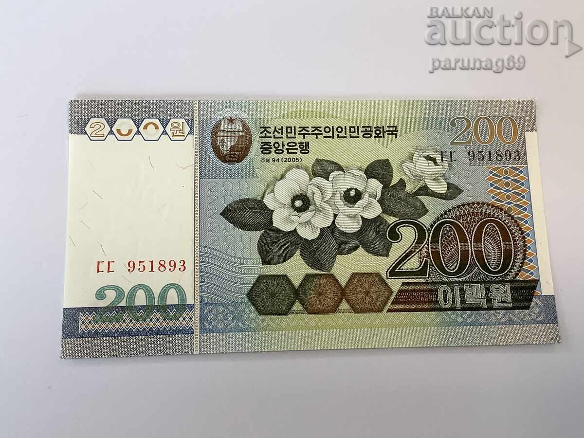 Coreea de Nord 200 Won 2005 UNC