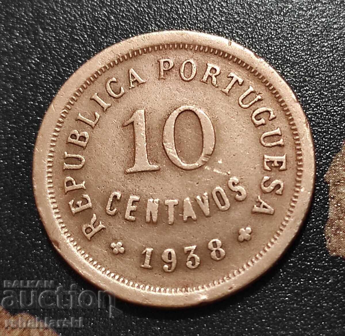 Monedă Portugalia 5 centavos [1938]