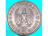 5 mărci 1935 Germania Al Treilea Reich argint