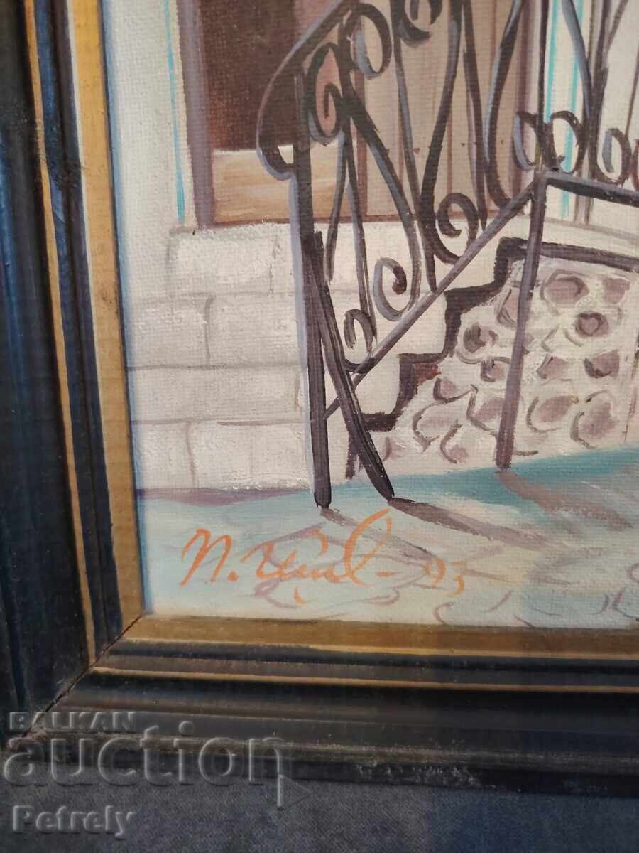 Auction  Old oil painting