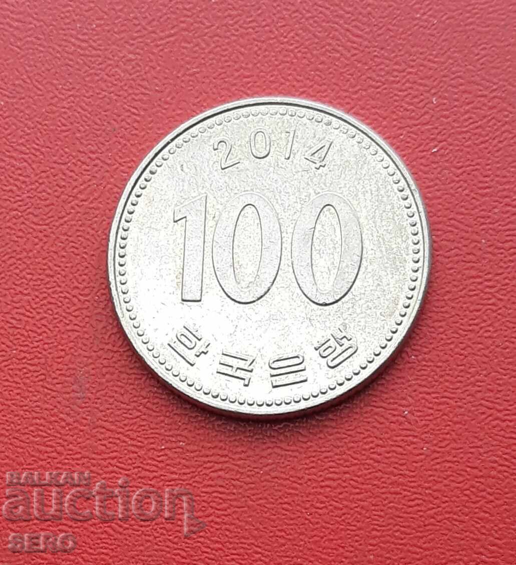 Coreea de Sud-100 won 2014