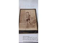Fotografie Băiețel 1889 Carton