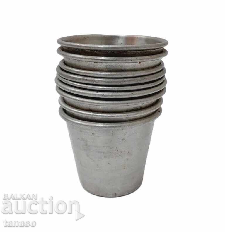 9 boluri vechi din aluminiu pentru cremă de zahăr ars (10,3) - 6