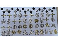 LOT Cocarde și romburi ale Armatei Bulgare — 62 de bucăți
