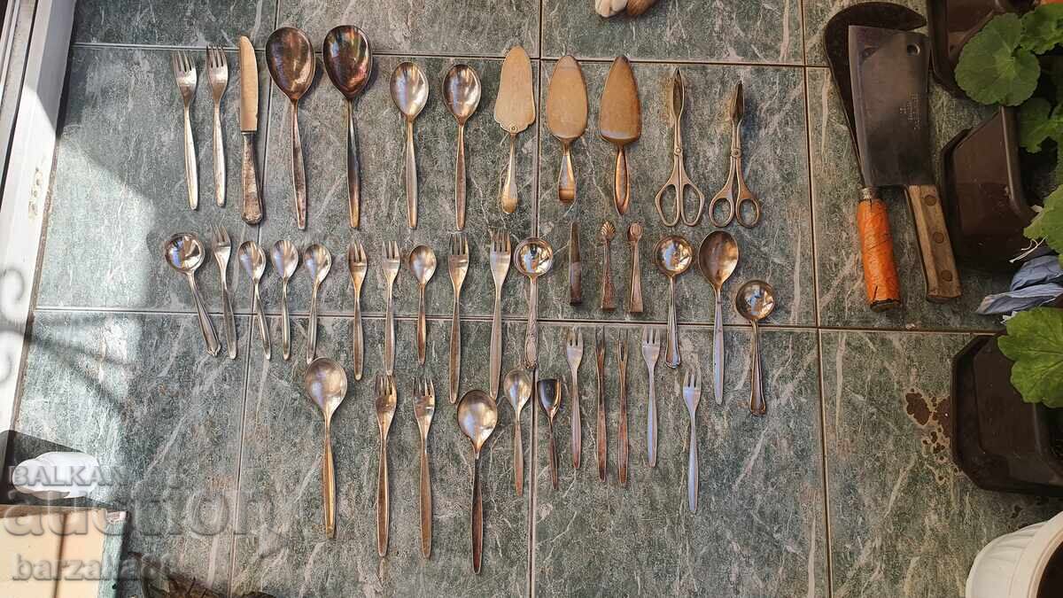 40 τεμάχια επάργυρα μαχαιροπίρουνα 90 και 100 με τιμή € 80.00 | 156.47 BGN
