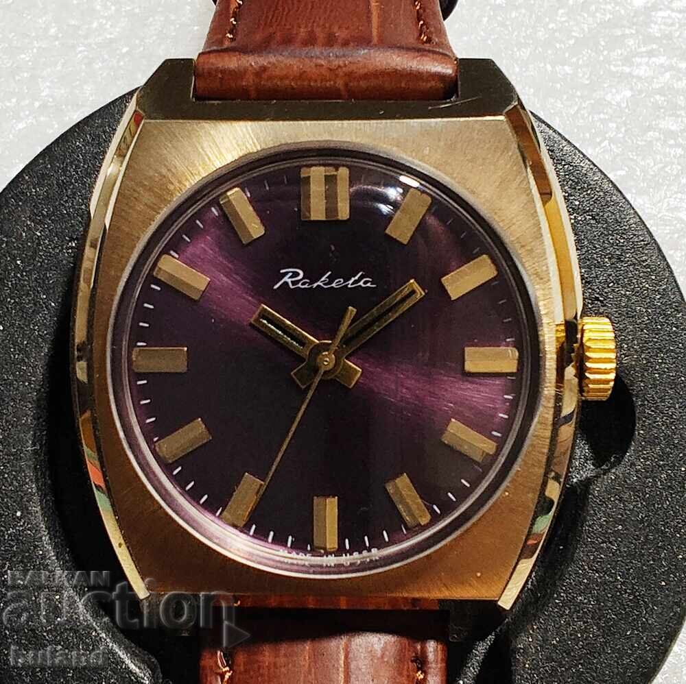 Аукцион Позлатен Съветски Часовник Ракета СССР Raketa USSR БЗЦ