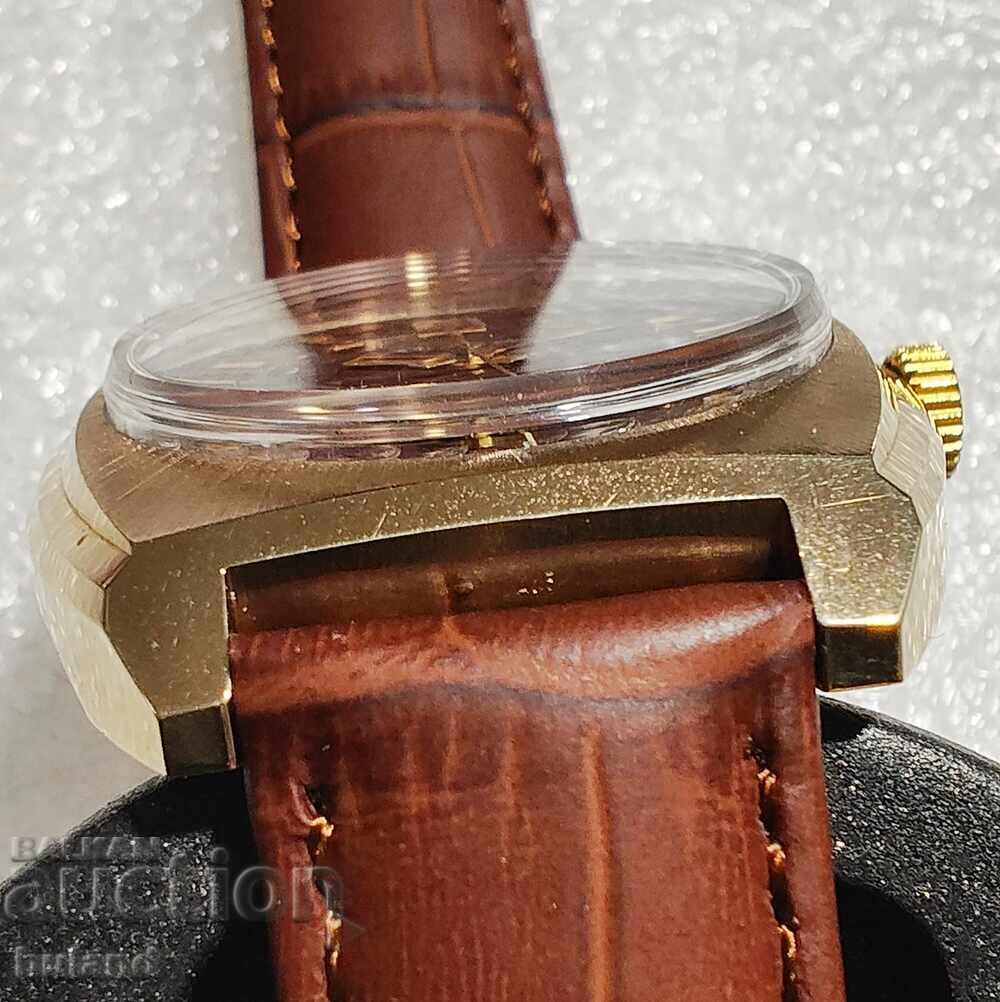 Позлатен Съветски Часовник Ракета СССР Raketa USSR БЗЦ - 5