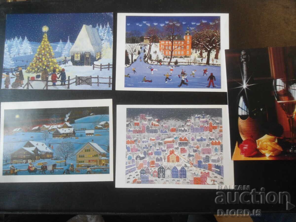 Felicitări de Anul Nou din străinătate, 25 bucăți cu preț € 3.50 | 6.85 BGN
