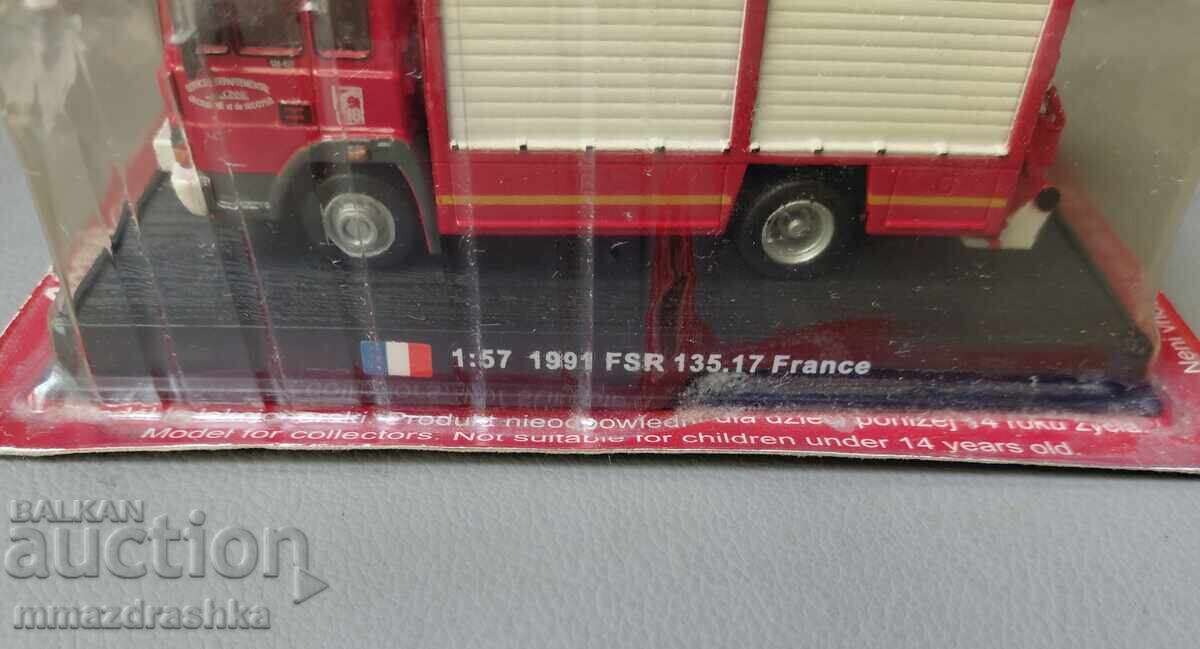 Аукцион Пожарна кола Del Prado 1991 FSR Iveco 135-171  1:57