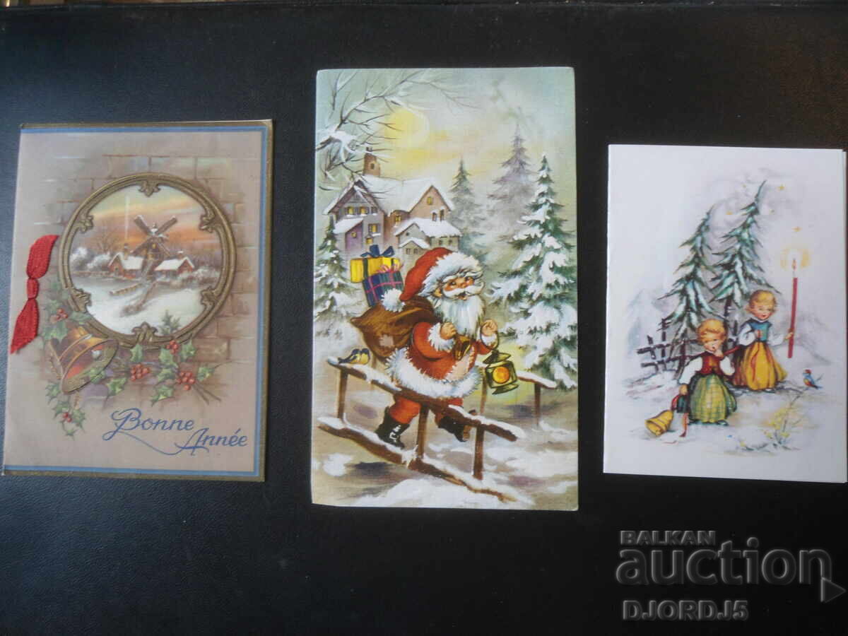 Auction  Foreign New Year's cards, 10 pieces