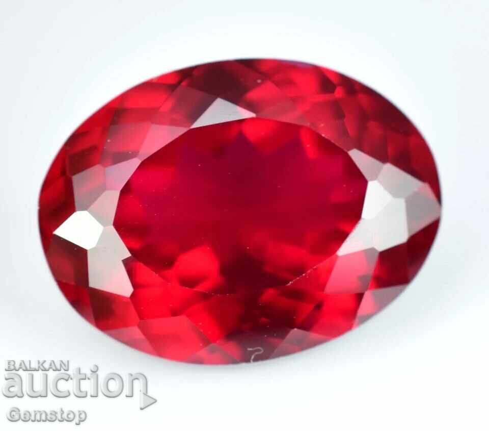 Livrarea Licitatie! 9.10 ct. rubin natural oval, cert. AGSL, de la 1 leu!