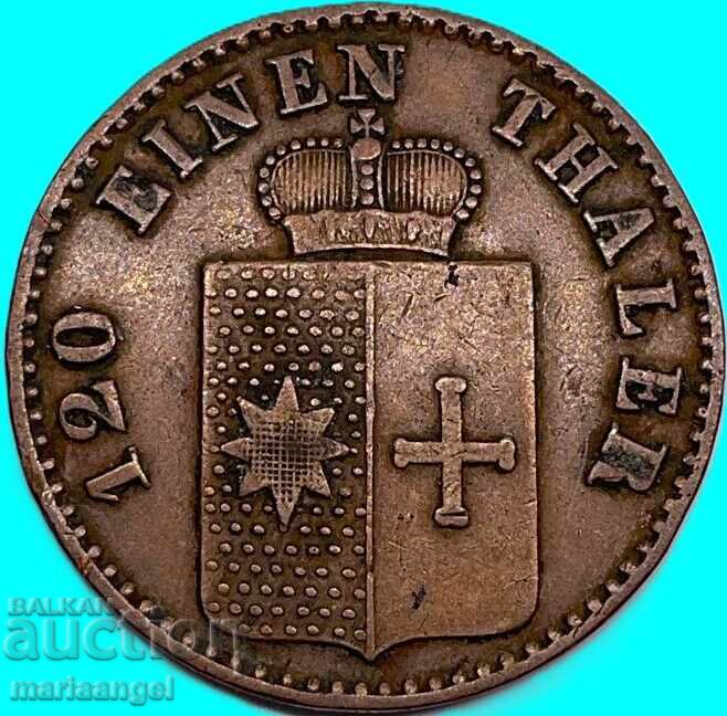 Γερμανία 3 πένιγκ 1867 Βάλντεκ