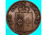 Germania 3 pfennigi 1867 Waldeck
