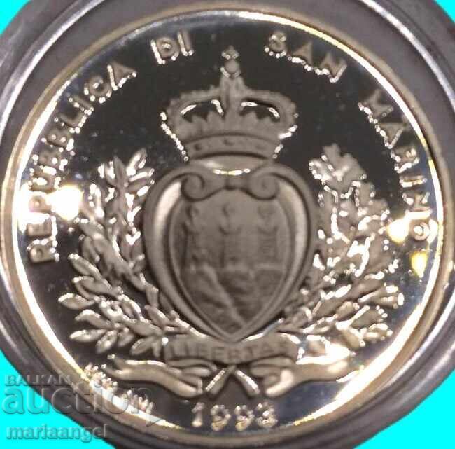 Livrarea San Marino 1993 500 lire 11g 835 argint PROOF