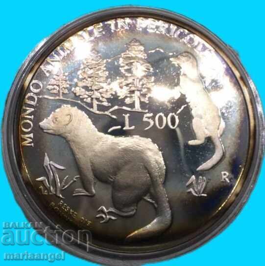 San Marino 1993 500 lire 11g 835 argint PROOF