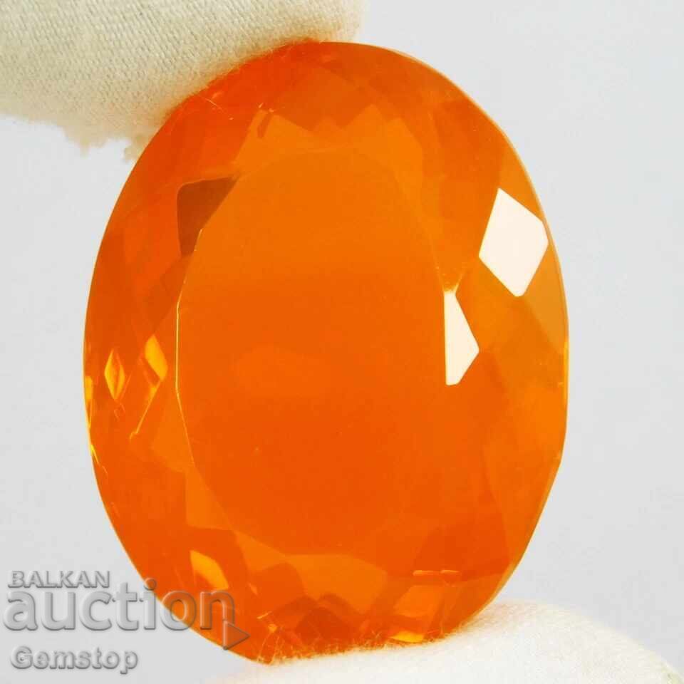 ΧΑ! 88.25 ct φυσικό οπάλιο φωτιάς οβάλ με πιστοποιητικό OMGTL από 1€! - 6
