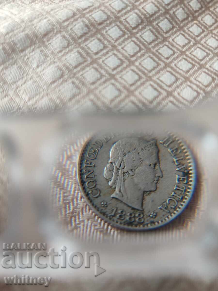 Παράδοση 5 Rappen 1888 Παράδοση 5 Rappen 1888