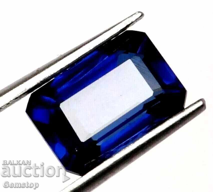 PREȚ DE START! 11,55 ct. safir natural tăietură smarald, cert. EGL, de la 1! cu preț € 1.50 | 2.93 BGN