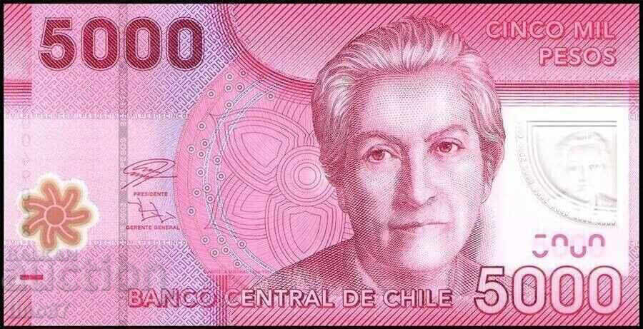 tino37- CHILE - 5000 PESOS - 2021 - POLIMER - UNC cu preț € 10.60 | 20.73 BGN