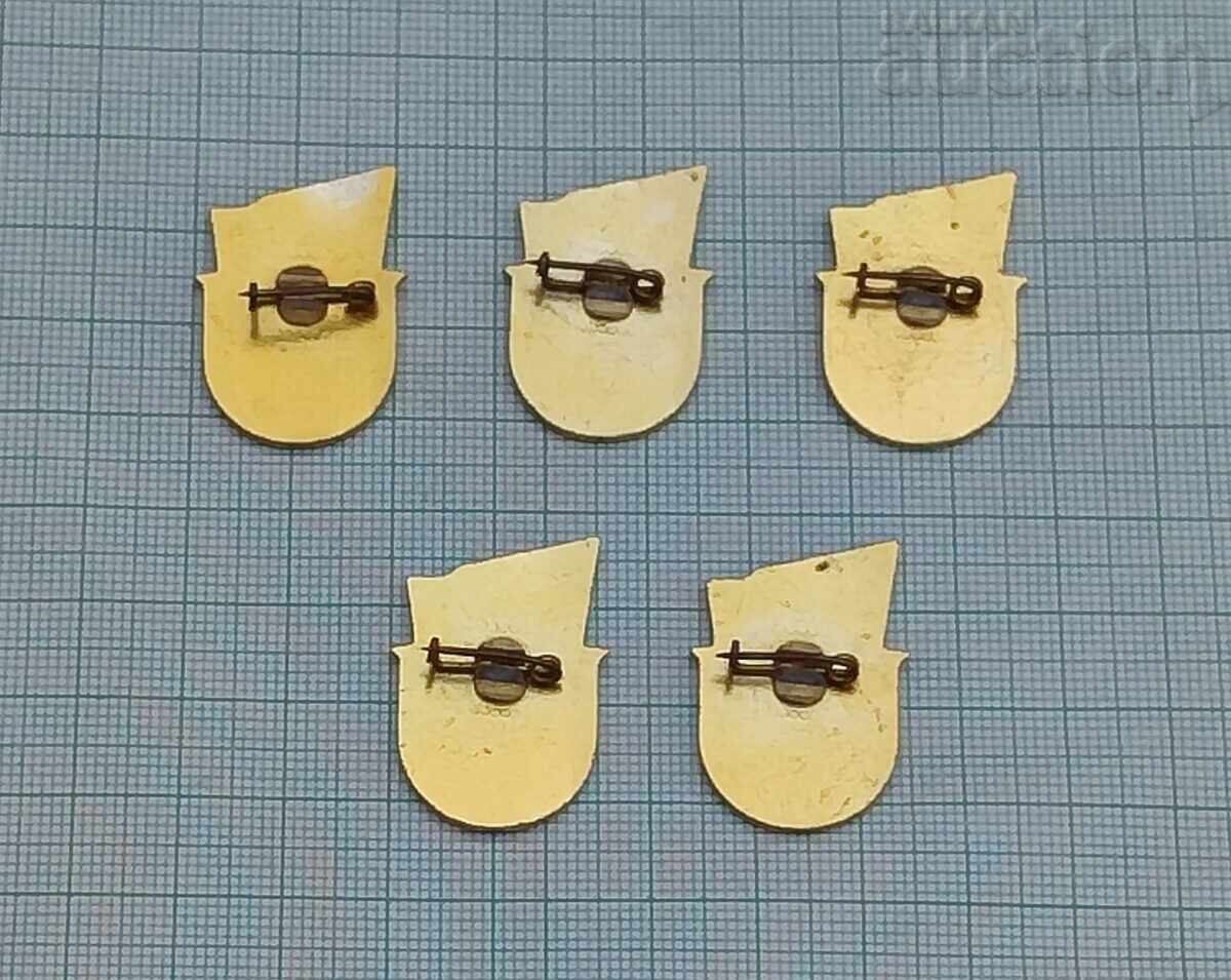 BNA WARRIOR-ATHLETE 1ST CLASS BADGE LOT OF 5 PIECES with price € 4.30 | 8.41 BGN
