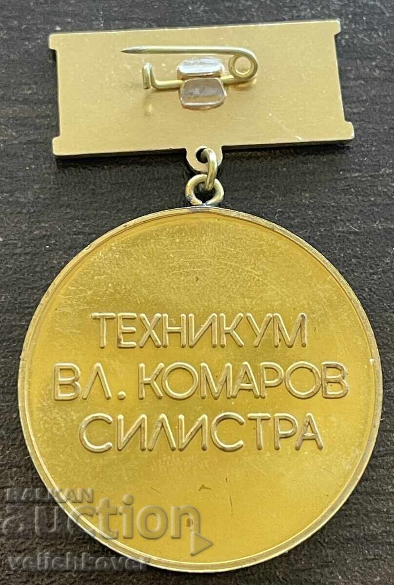 43369 Bulgaria medală Tehnicum cosmonaut Vladimir Komarov Argint cu preț € 10.00 | 19.56 BGN