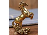BZC! 47g figurină stilizată din bronz cal de la 1L!