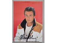 Fotografie color cu autograf Alain Delon portret fotografie