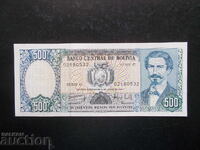 BOLIVIA, 500 pesos, 1981, UNC
