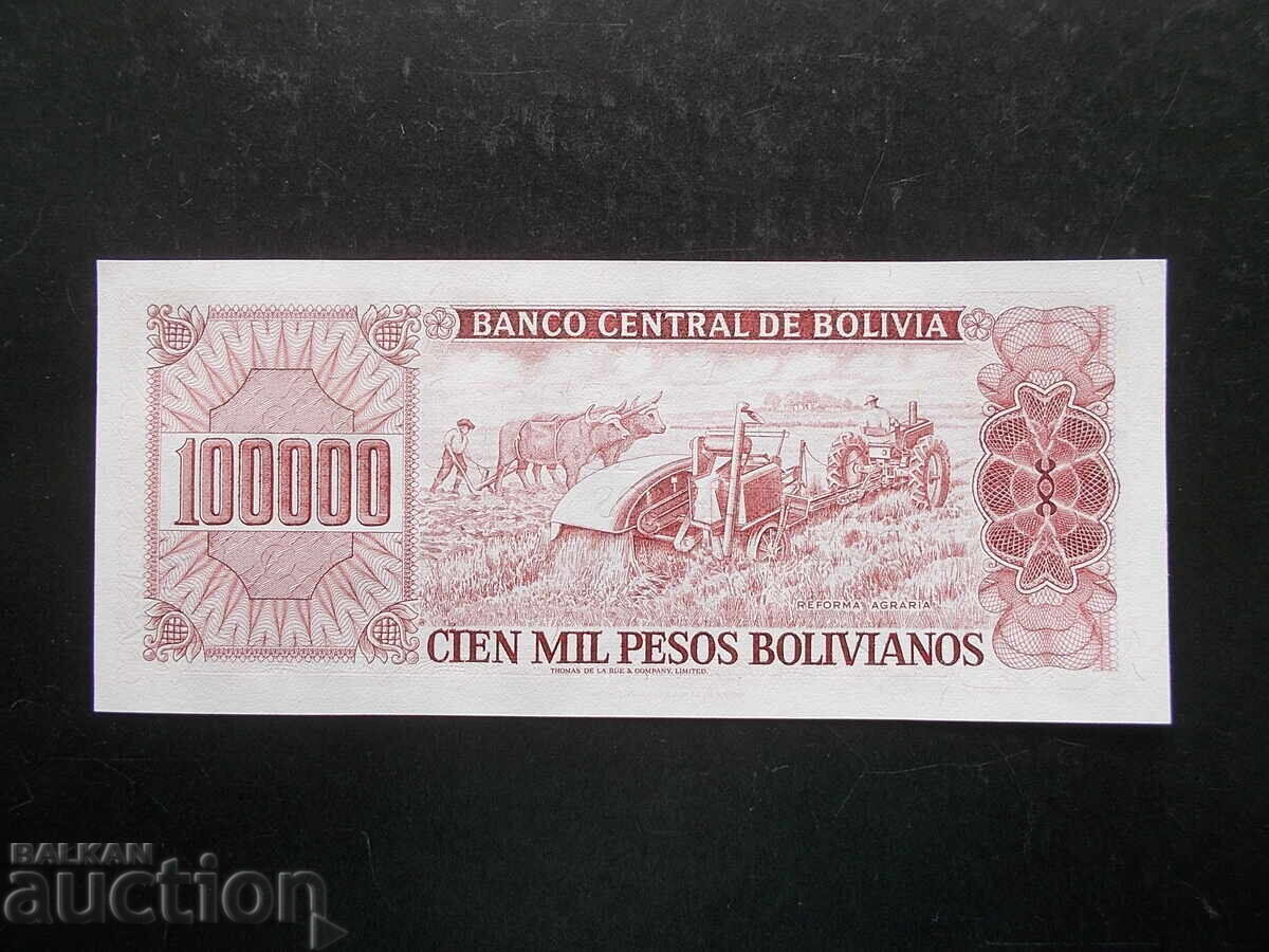 BOLIVIA, 100000 pesos, 1984, UNC cu preț € 6.99 | 13.67 BGN