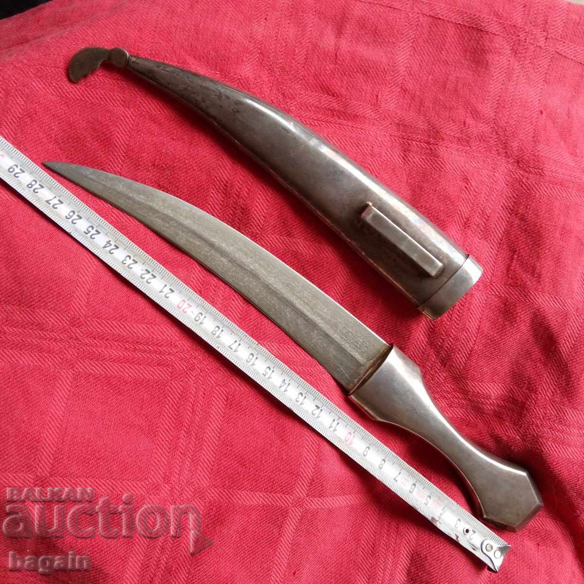 Silver khanjar, dagger, yatagan - 5