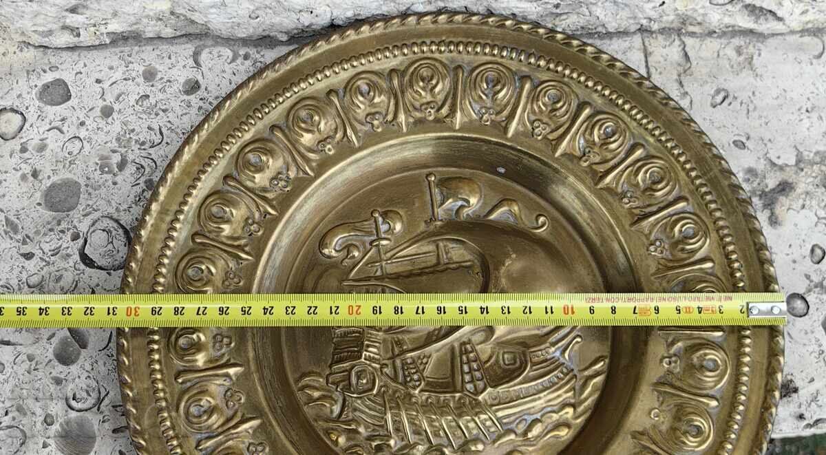Παράδοση ΜΕΓΑΛΟ ΔΙΑΚΟΣΜΗΤΙΚΟ ΜΕΤΑΛΛΙΚΟ ΠΙΑΤΟ ΠΑΝΟ ΚΑΡΑΒΙ ΓΙΑ ΤΟΙΧΟ ΠΙΝΑΚΑΣ