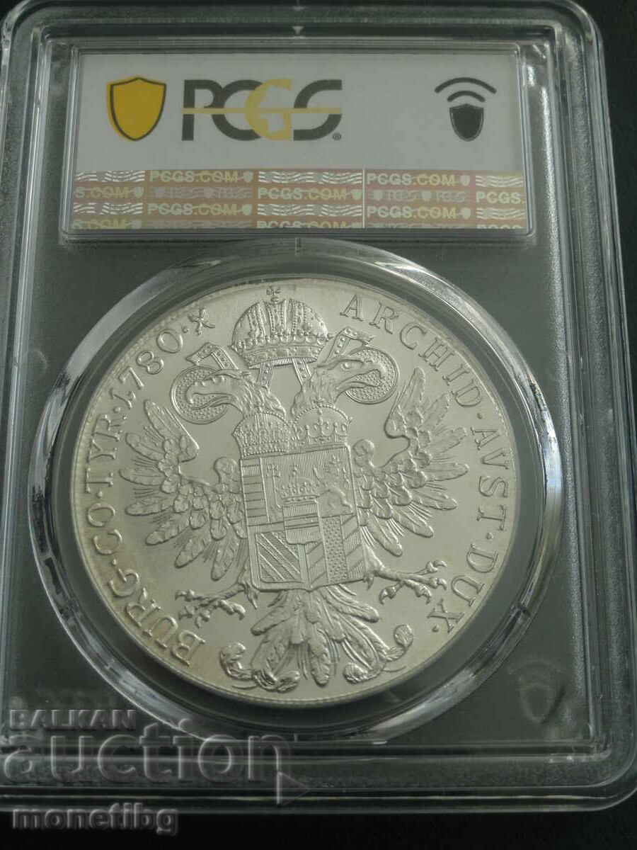 Delivery of Austria 1780 - Thaler (S.F.) ''Modern Restrike'' PSGS MS63