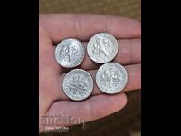 1 DIME САЩ. Лот 4 бр. Отлично състояние. БЗЦ. Разпродажба. Р