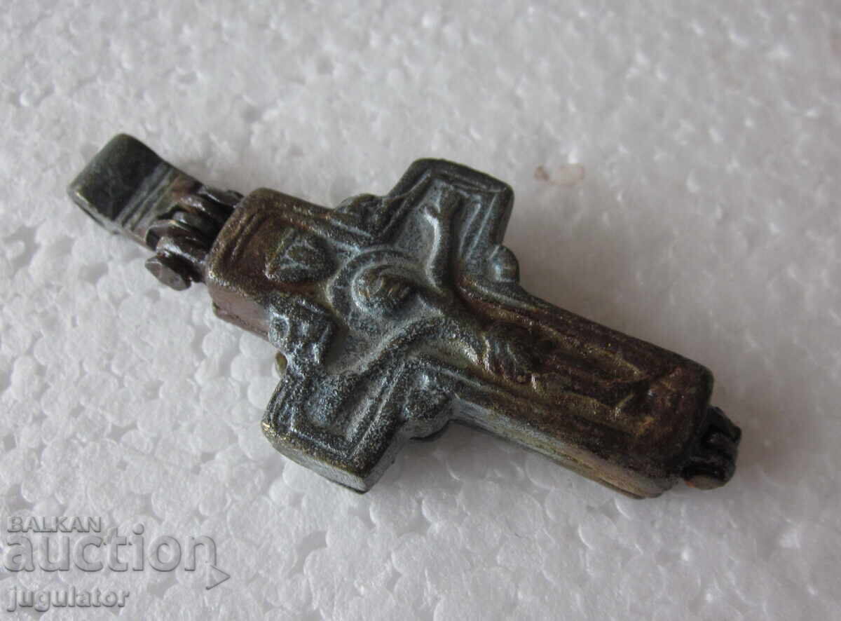 Auction  Old Bulgarian Revival bronze cross
