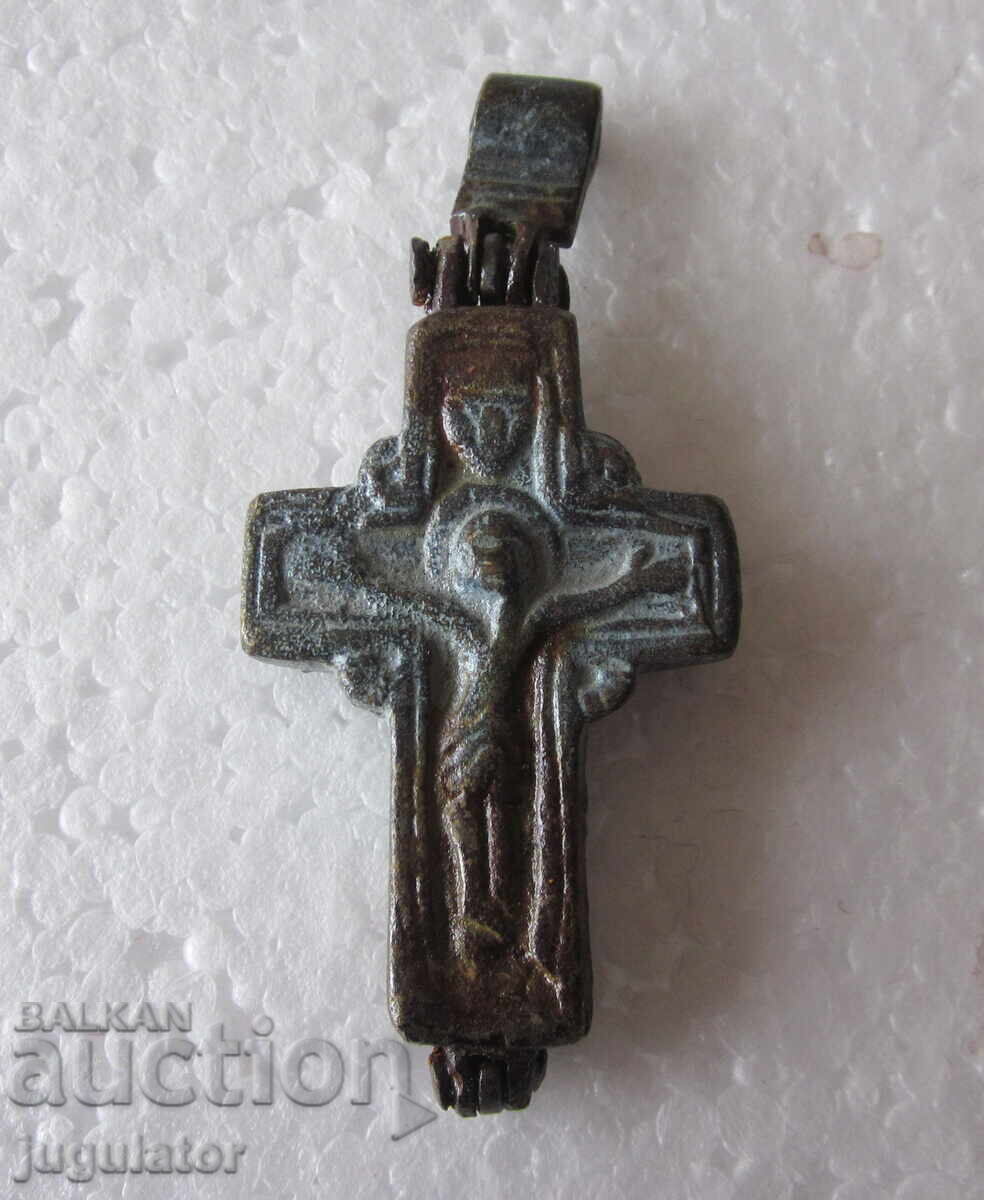 Old Bulgarian Revival bronze cross