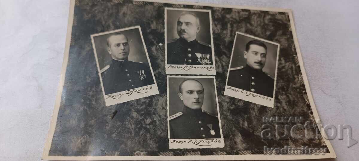 Fotografie ofițeri cu ordine și medalii