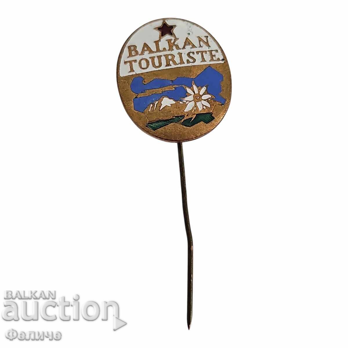 Rare Bulgarian socialist badge, pin - Tourism - Balkantourist with price € 24.00 | 46.94 BGN