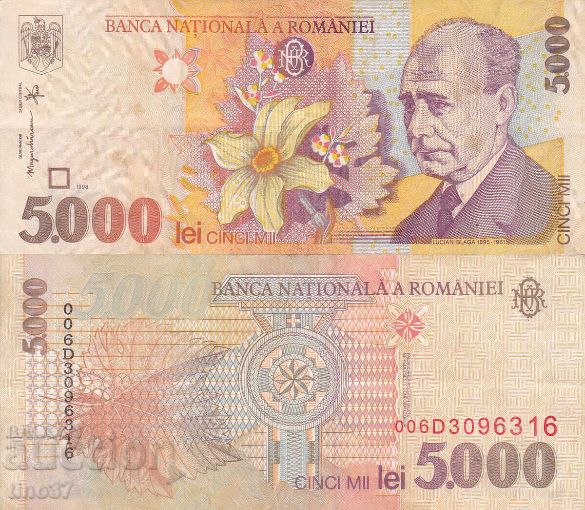 tino37- ΡΟΥΜΑΝΙΑ - 5000 LEI - 1998