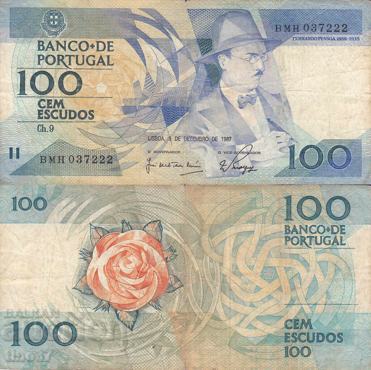 tino37 - PORTUGALIA - 100 ESCUDOS - 1987