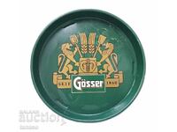 Retro metal collectible tray Gösser – 33 cm (10.4)