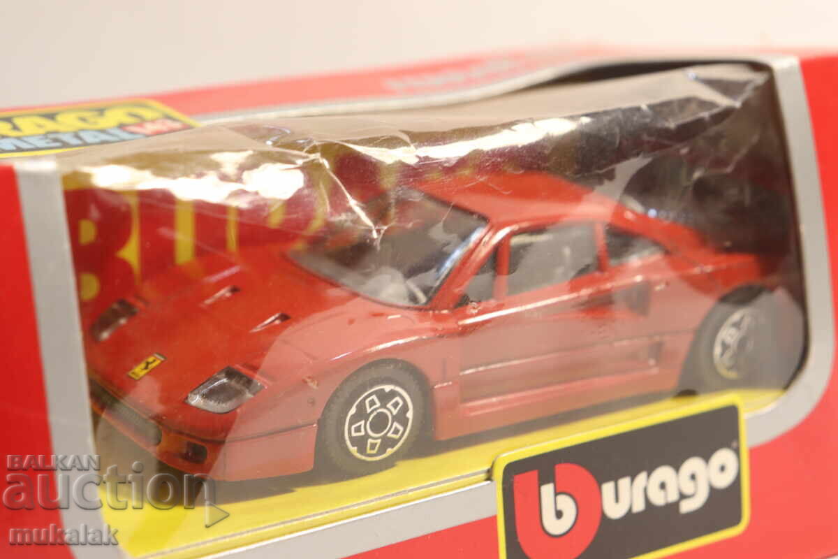 Licitație MODEL MAȘINUȚĂ 1:43 BBURAGO FERRARI F 40